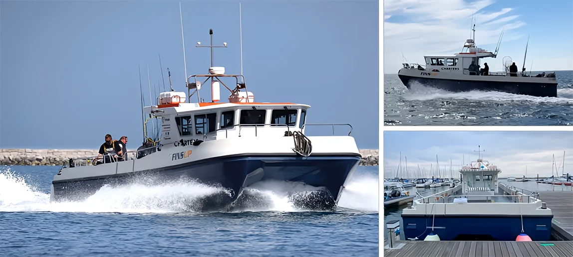 Daniel Clarke's Charter Boat 'Fins-up'
